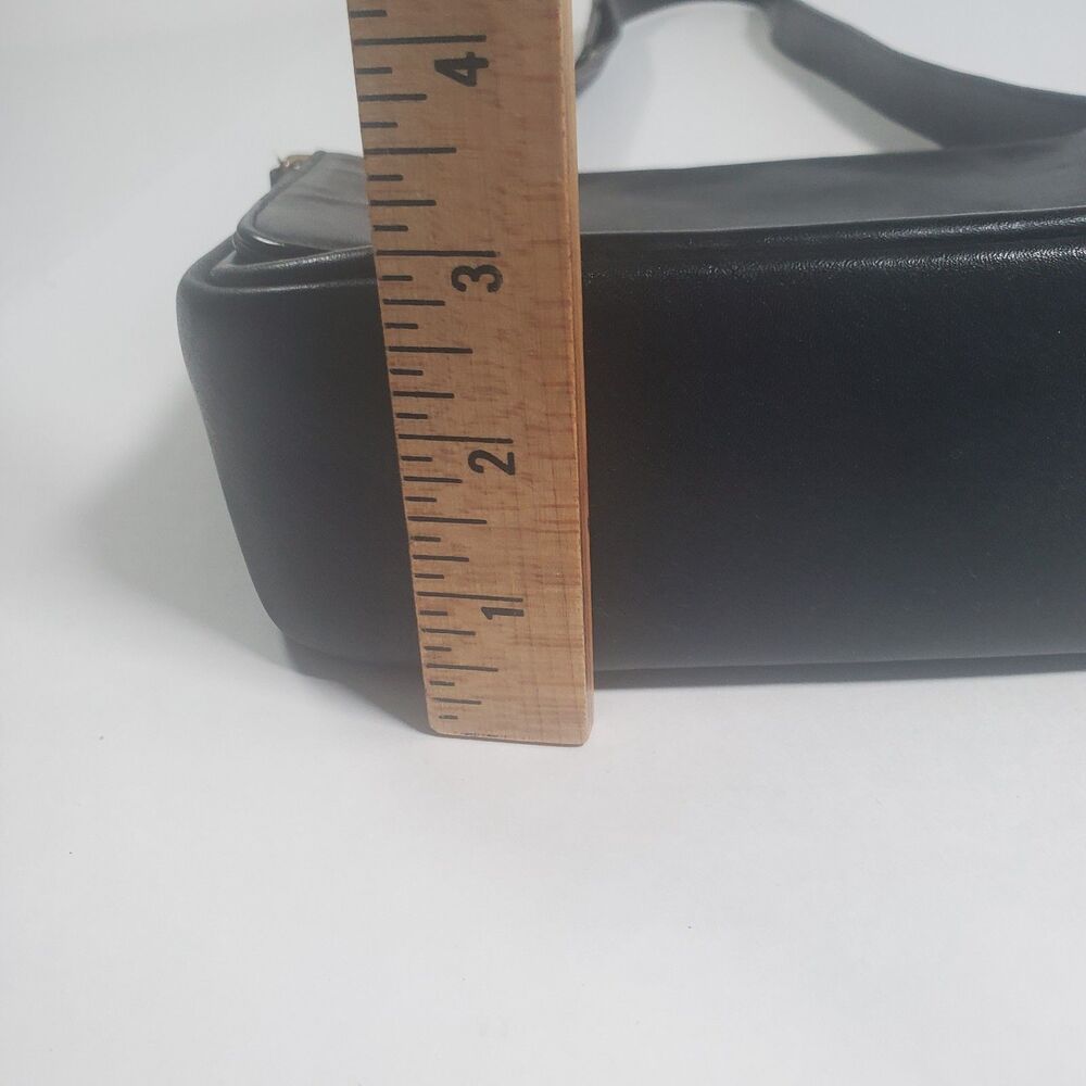 VTG Coach Women’s Crossbody Bag Black Leather Bistro 4125 Manhattan Messenger - Picture 12 of 15